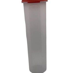 Tupperware Modular Mates Spaghetti Dispenser 1661-4 Red Lid - USA - 2/3 Set